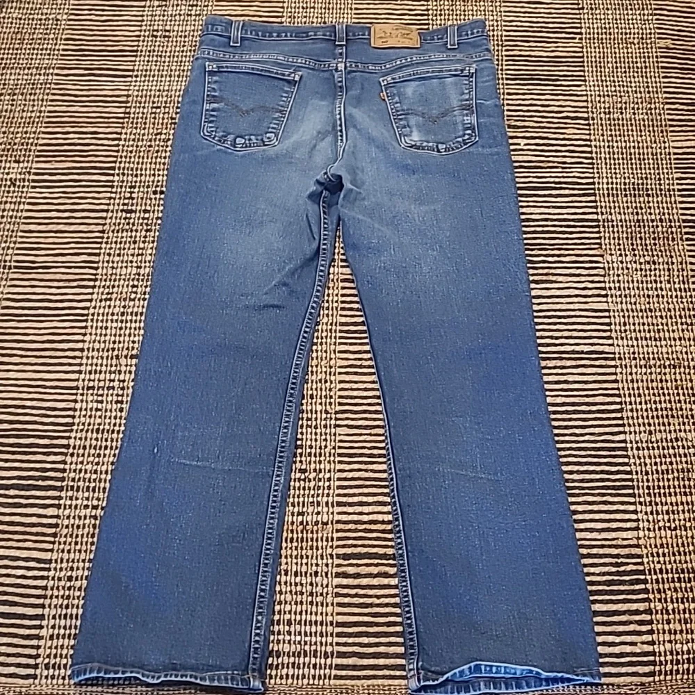 VINTAGE LEVI'S 517 ORANGE TAB BOOTCUT JEANS 40x32 - Picture 5 of 10